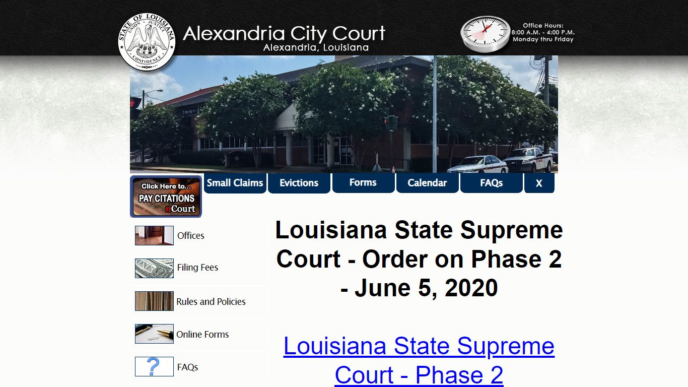 Alexandria City Court - Alexandria, Louisiana